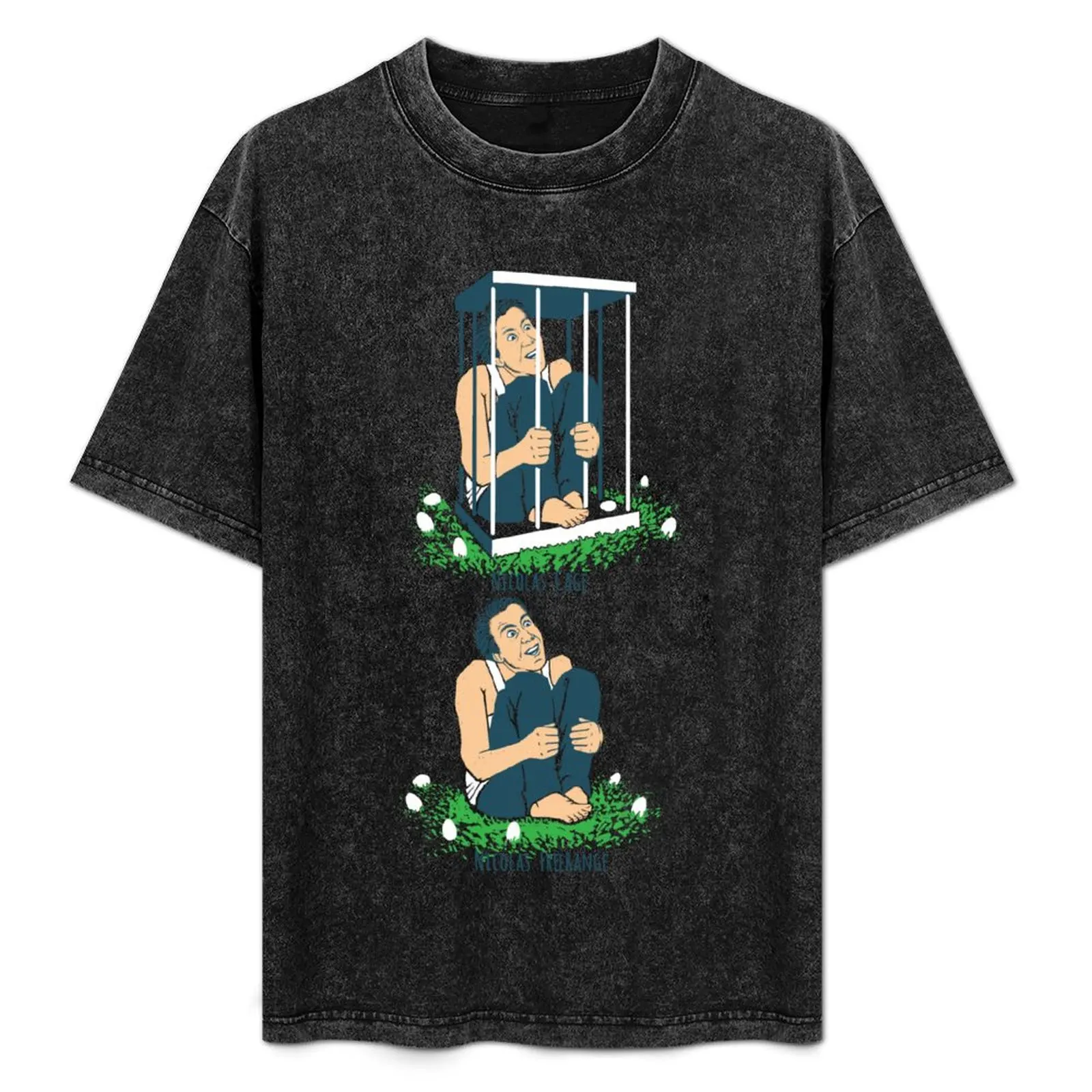 

Nic Cage Nic Free Range, футболка Nic Cage Rage, персонализированные модные рубашки, рубашки с прикреплением, мужские футболки с рисунком