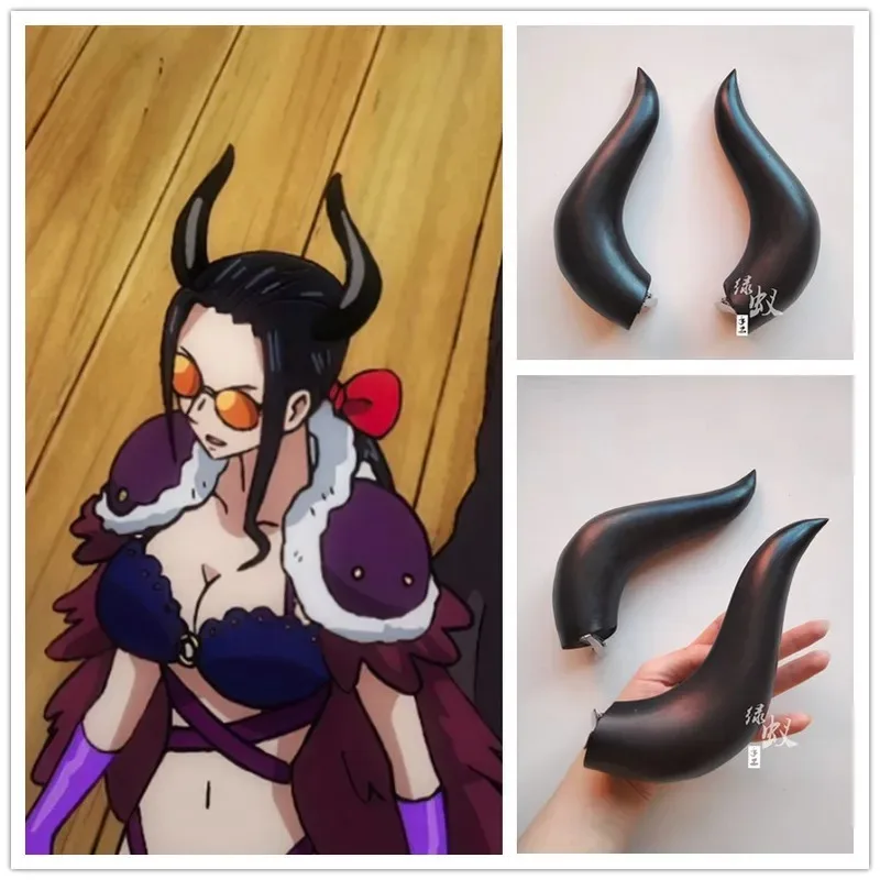 Аниме yiyi Nico Robin Horns, головной убор, заколка для волос, реквизит для косплея, аксессуары для головного убора