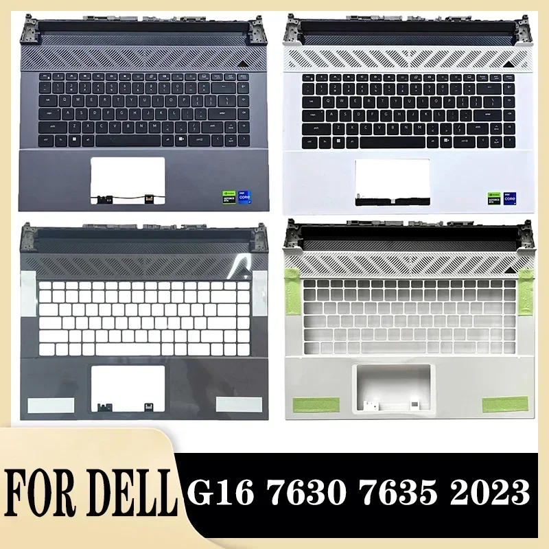 

New For Dell G16 7630 7631 7635 Back Cover Upper Top Lower Laptop Shell Case 07XTGH 00NP1H 0HW2RM 0XYT06 Grey/White