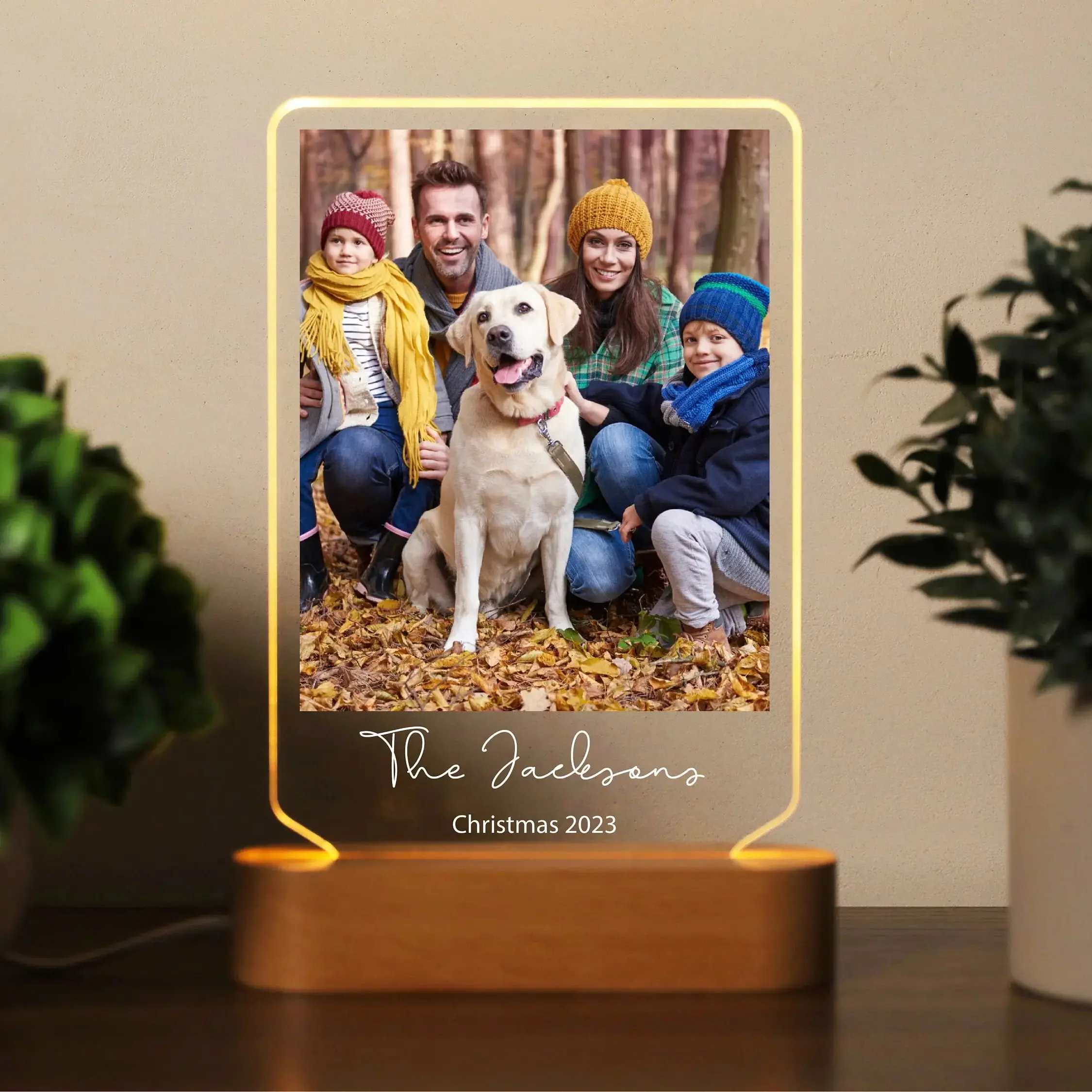 

Custom Photo Text Acrylic LED Night Light Personalized Family Gift Warm Home Decor Keepsake for Loved Ones Sweet Memories