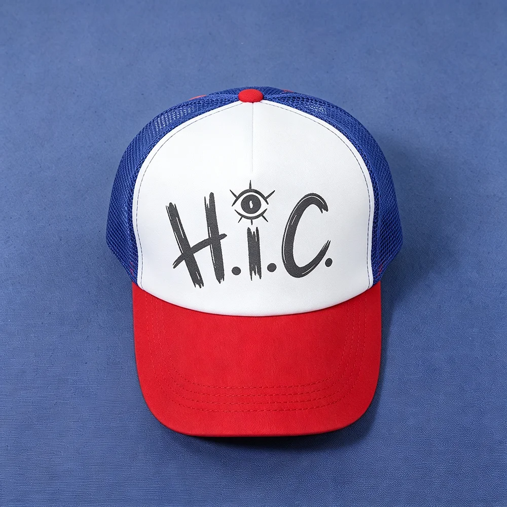 Halloween Sports Retro Stranger Hat Cosplay Dustin Baseball Cap Mesh Thinking Hats Unisex Accessories Adjustable Prop Outdoor