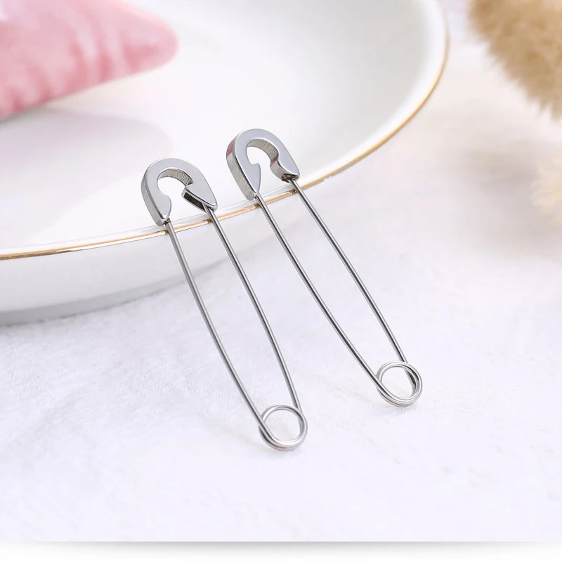 Creative Punk Hip Hop Paper Clip Dangle Earrings For Women Girls Paperclip Pins Stud Earrings Women Jewelry Gifts Earring