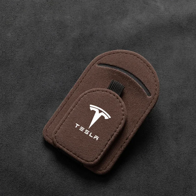 ل تسلا نموذج 3 نماذج ModelY ModelX لفائف رودستر سيارة الشمس قناع حقيبة التخزين نظارات كليب الملحقات #6