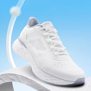 Onemix-Tennis weiß für Männer und Frau, sportliches Tennis, Marathonschuhe, Walk, Reisen, Trekking, Laufen, draußen 10 Hauptverkäufe geschlossener Schuh weiß - №4