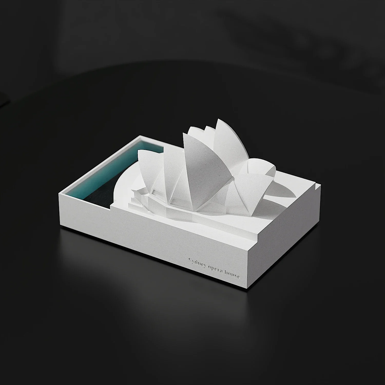 Sydney Opera House Cement Classic Famous Building Model Home Decoration Office Desktop Concrete Ornaments