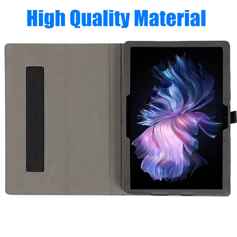 for Doogee T30 Max 12.4 Inch Tablet 2024 Cover Flip Magentic Foldable Leather Stand Full Body Protective Case With Hand Holder