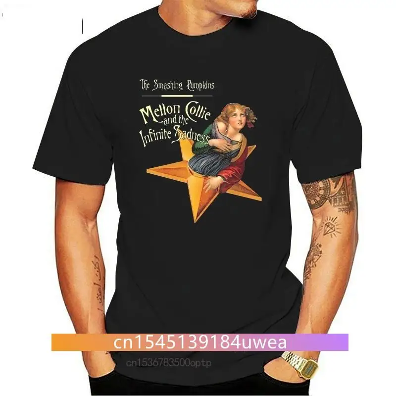 

FPACENew The Smashing Pumpkins Mellon Collie And The Infinite Sadness 2021 Black T-Shirt Retro Tee Shirt