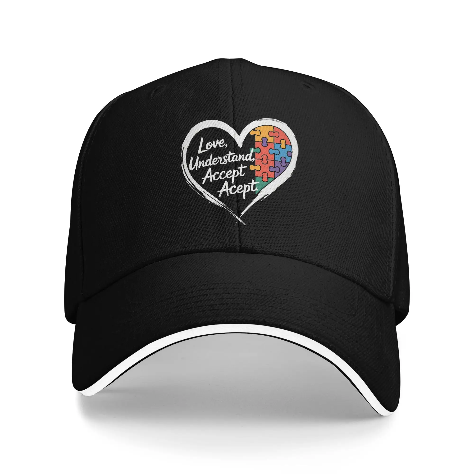 Autism Awareness Respect Love Support  Cap For Men Women Trendy Baseball Cap  Sun Hat Travel Headewear Gift