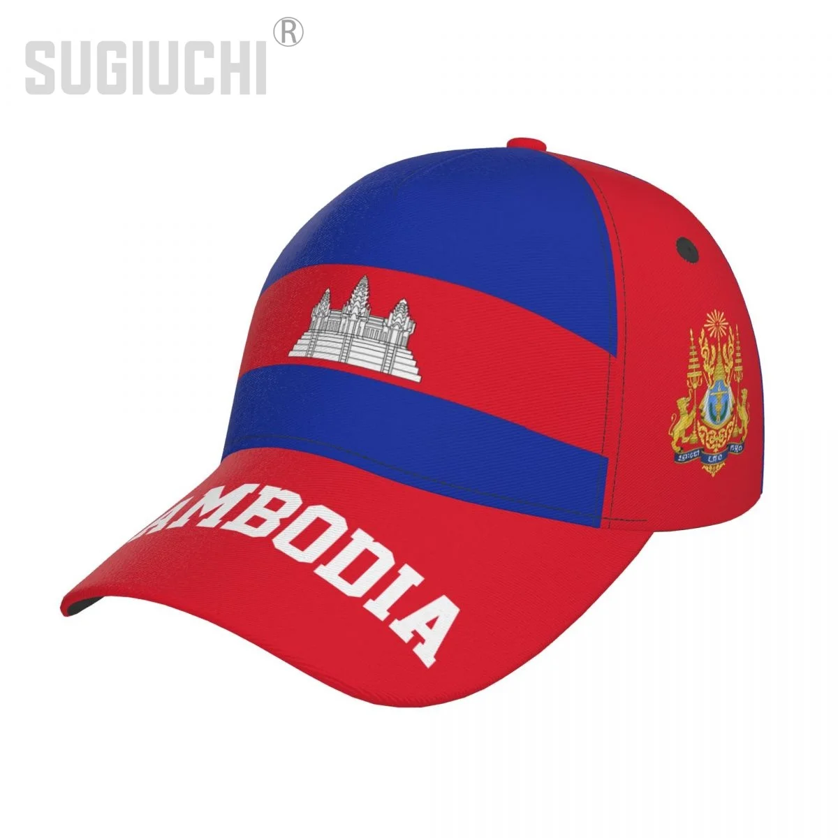 

Unisex Cambodia Flag Cambodian Adult Baseball Cap Patriotic Hat for Baseball Soccer Fans Men Women