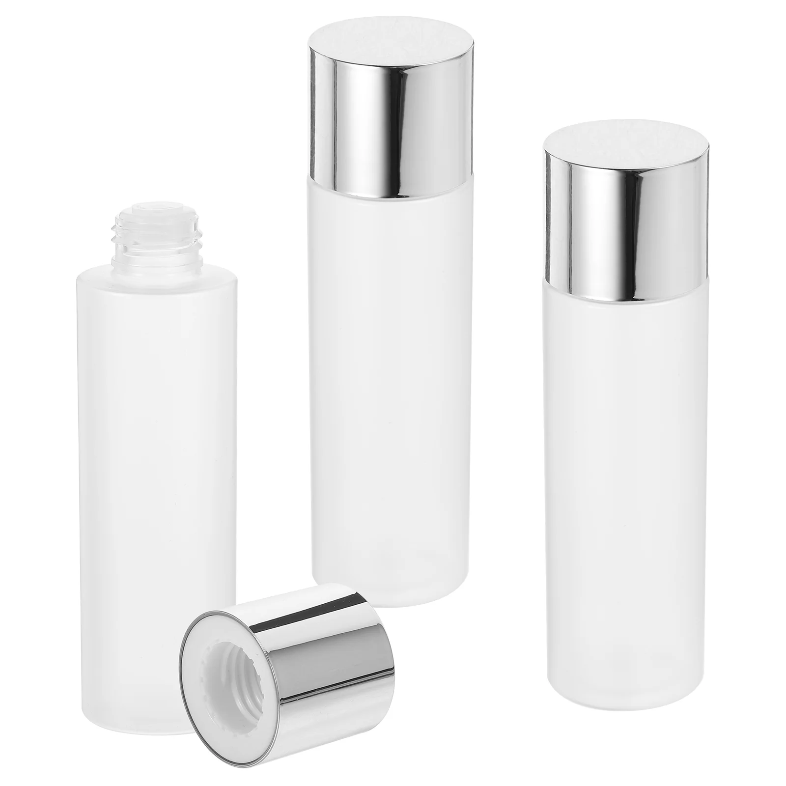 

3 Pcs Bottle Makeup Shampoo Container Sample Toiletry Bottles Lotion Containers with Cover Dispenser Emulsion