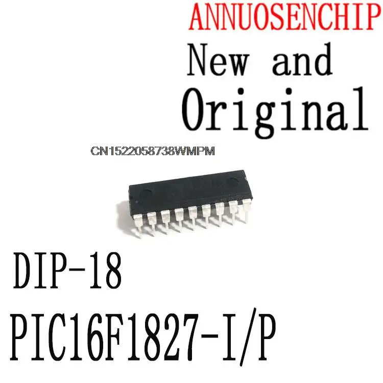 10PCS PIC16F1827 DIP-18  PIC16F1827-I/P