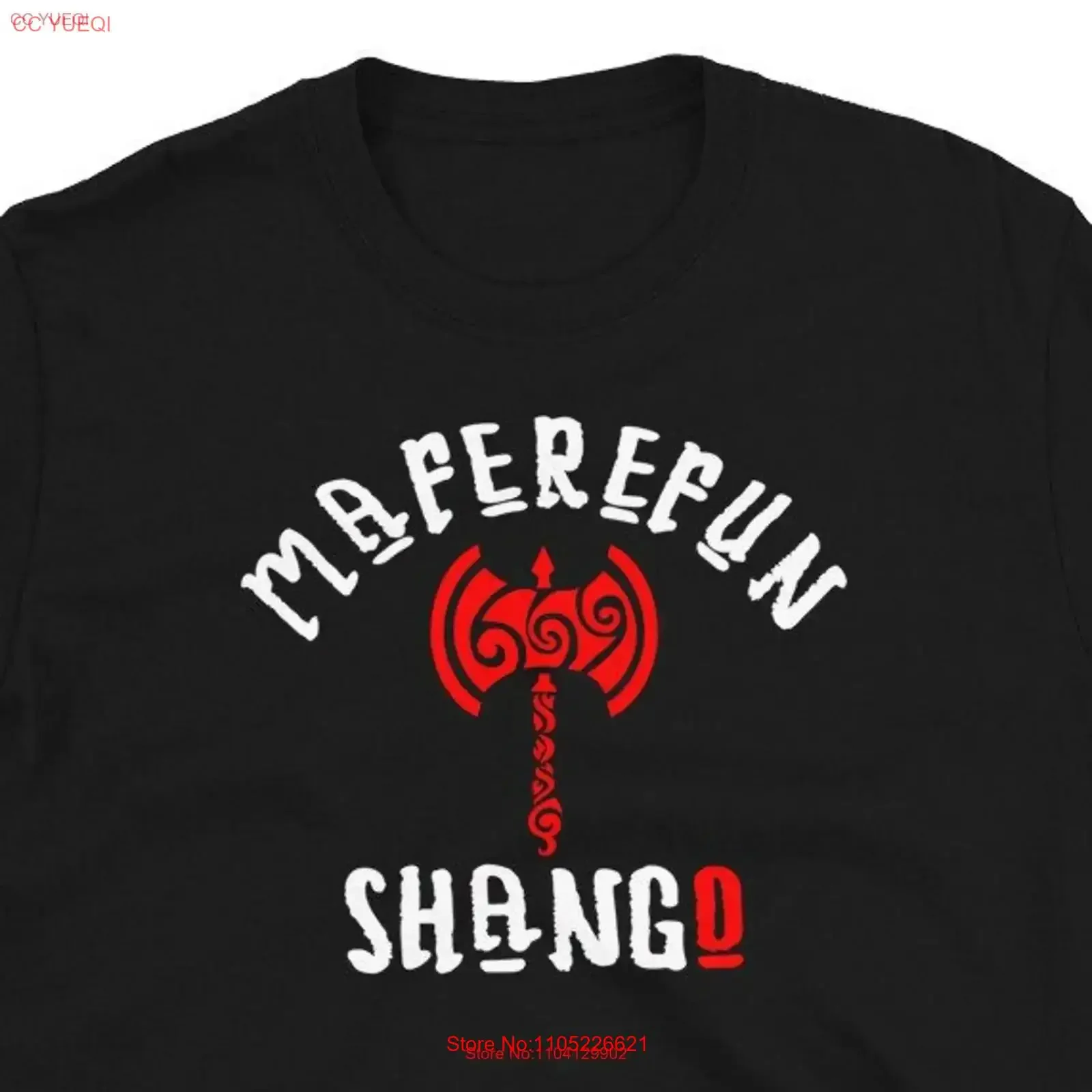 Camiseta Shango Xango Orishas Chango Yoruba Santería Vintage Lavada Unisex Elegante Casual Elástica con Gráficos Versátil Suave