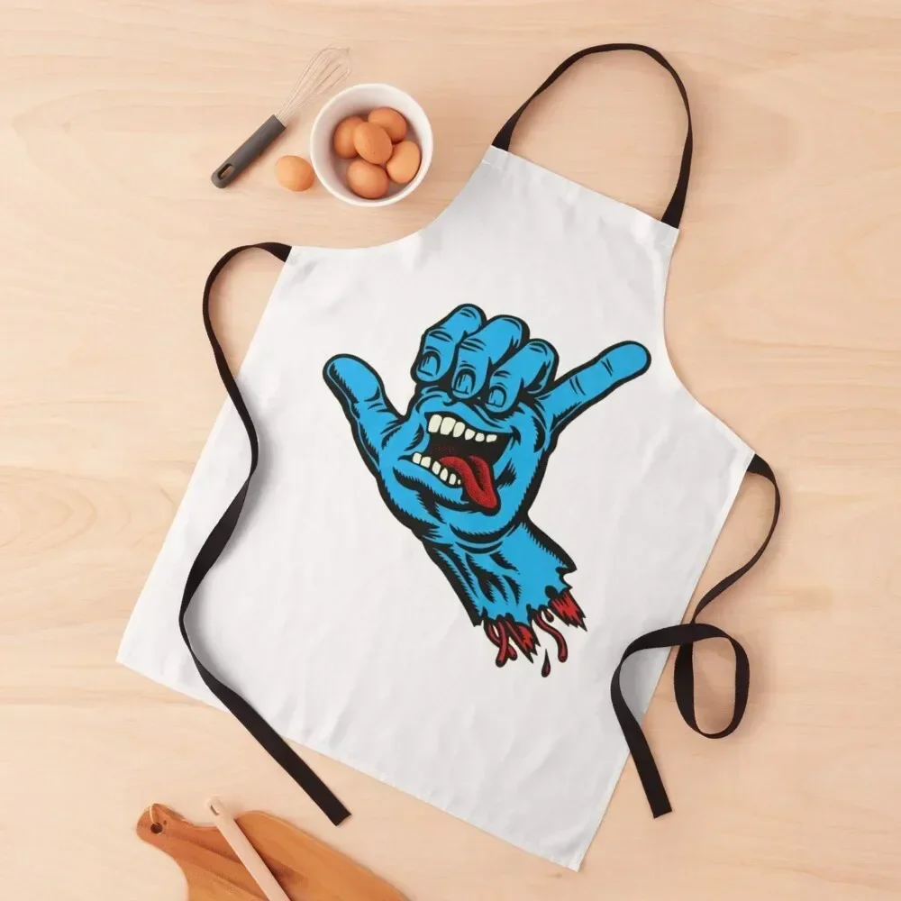 

Hand Blue Logo Apron Household Items Kitchen beauty master Teacher Cooking Apron