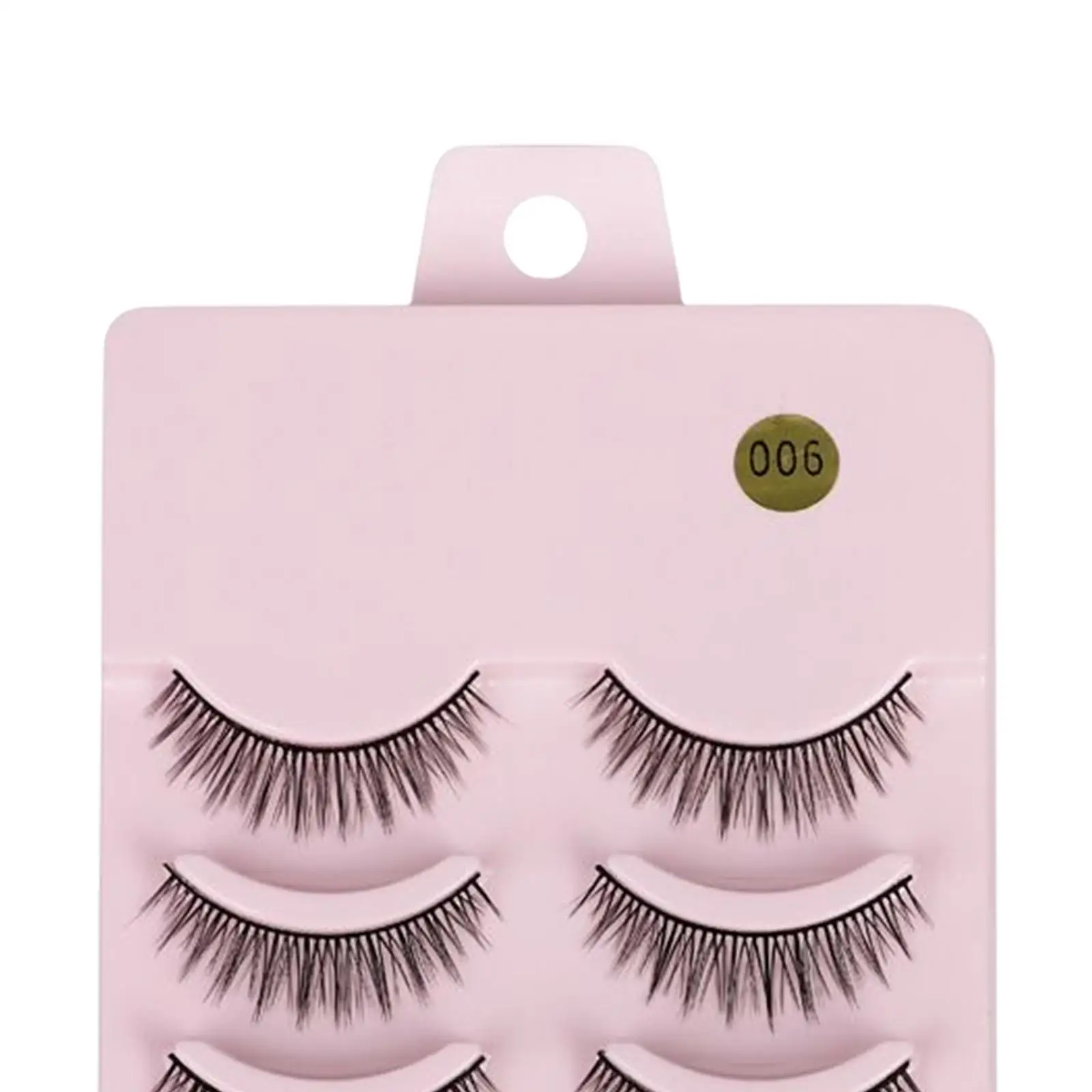 Homegardentool Spiky False Eyelashes Makeup Lash Strip 3D 5 أزواج للحفلات الراقصة #5
