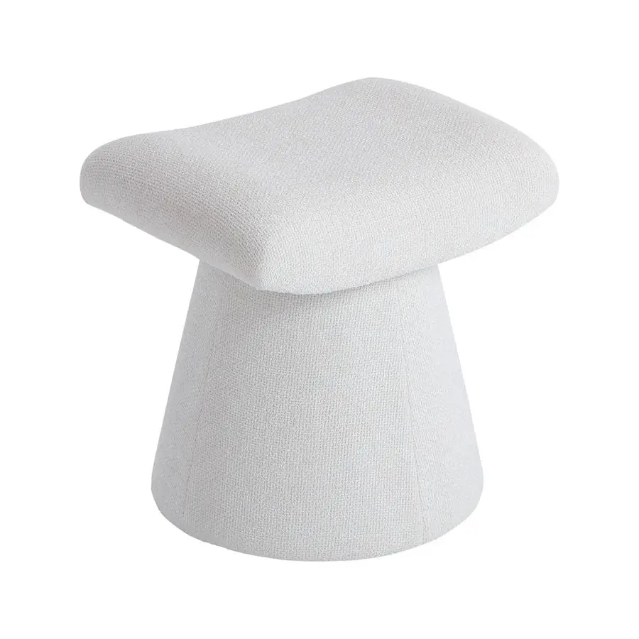 Modern Ottoman with Soft Padded Seat, Multifunctional Vanity Stool, Upholstered Footrest Stool for Living Room and Bedroom