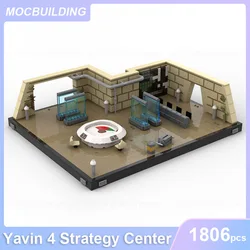 Yavin 4 Strategy Center & Rebel Equipments Model MOC Building Blocks DIY Assemble Bricks Architecture Display Collect Toys Gifts