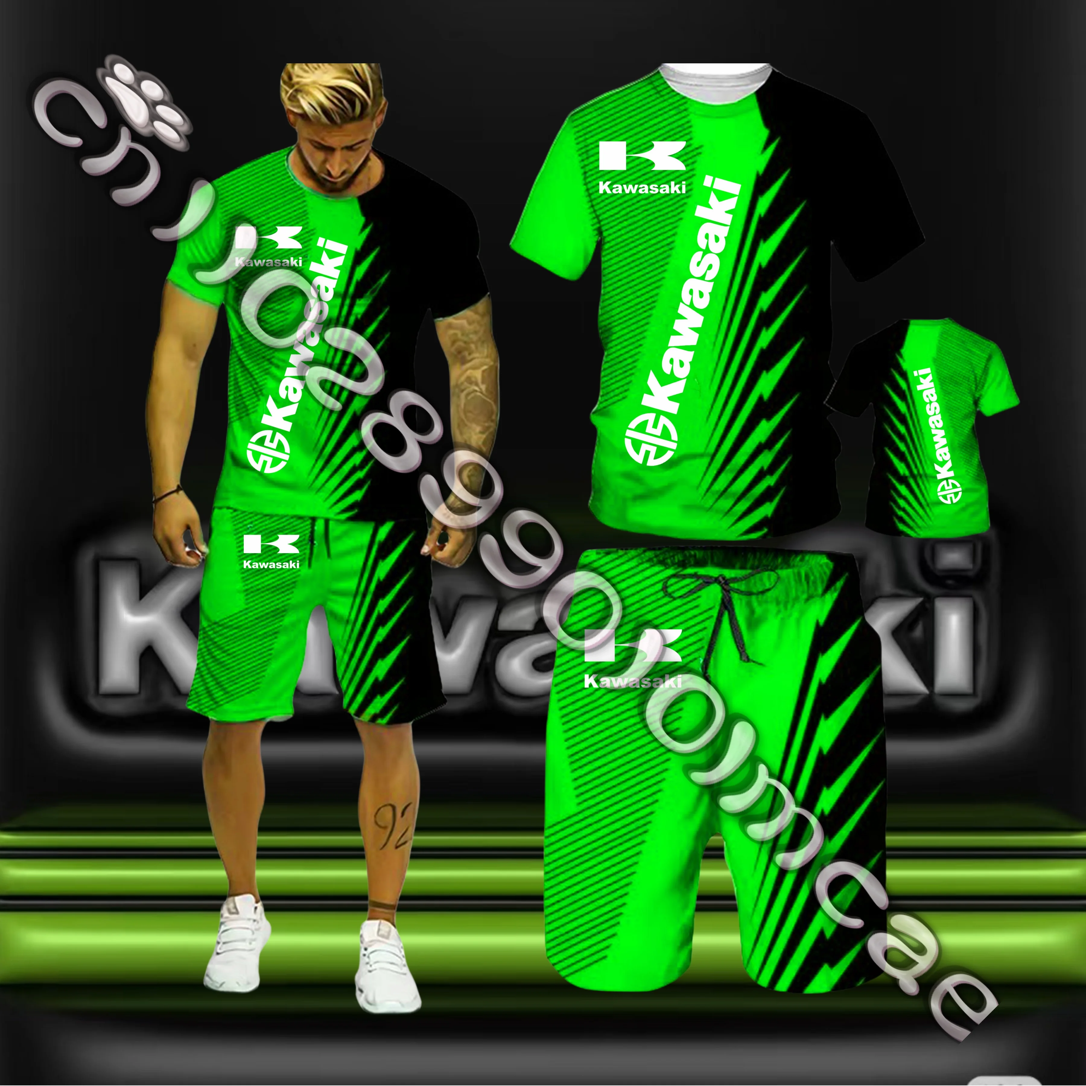 

2025/26 Hit Yamaha мотоциклетная командная форма вентилятор быстросохнущий дышащий гоночный костюм комплект летняя футболка шорты для взрослых унисекс мото