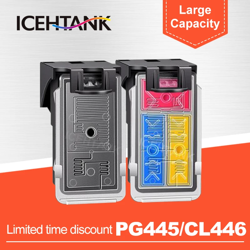 PG445 CL446 Refillable Ink Cartridge Replacement For Canon Pixma MG2540 MG2440 MG2940 TS3140 MG3040 TR4540 TS3340 Printers