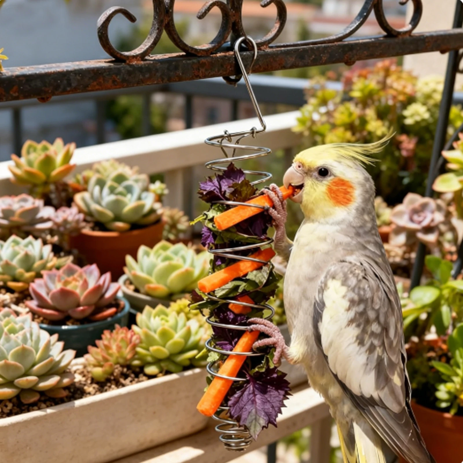 Stainless Steel Spiral Bird Fo - Food Snacks Basket review and price