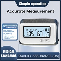 Rechargeable LCD Display Sphygmomanometer 22-42cm Arm Type Blood Pressure Monitor Pulse Heart Rate Pulse Meter with memory