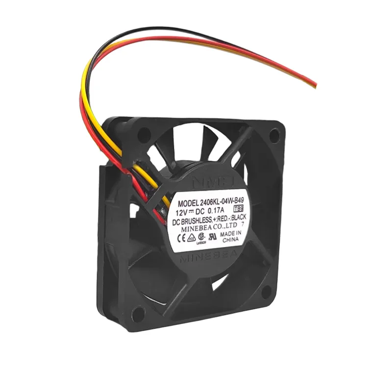 

NEW ORIGINAL 2406KL-04W-B49 12V 0.17A 6015 60x60x15mm COOLING FAN RADIATOR