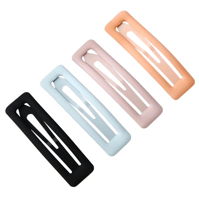 2/4pc Solid Matte Frosted BB Hair Clips for Grirls Womens Hairgrips Metal Hair Barrettes Hairpin Hairdressing Stying Accessories