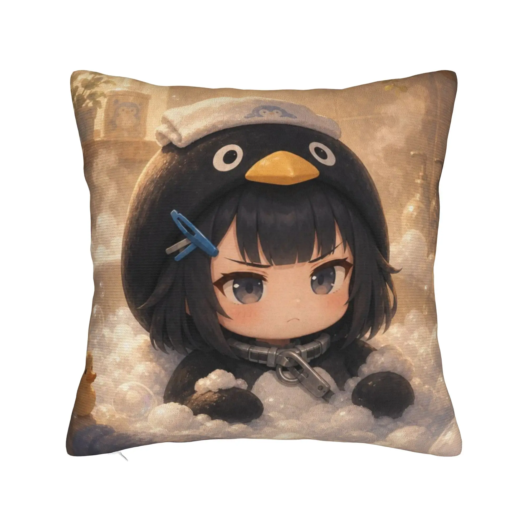 Gugu Gaga Penguin Square Pillow Cases Bubble Bath Cushion Covers Creative Decor Throw Pillow Case Cover for Sofa 45x45cm