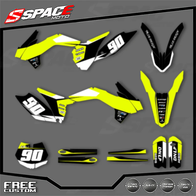 

SPACE Custom Motorcycle Graphics Background Decal for KTM SX SX85 2013 2014 SX85 2015 2016 2017 Stickers Kits 12