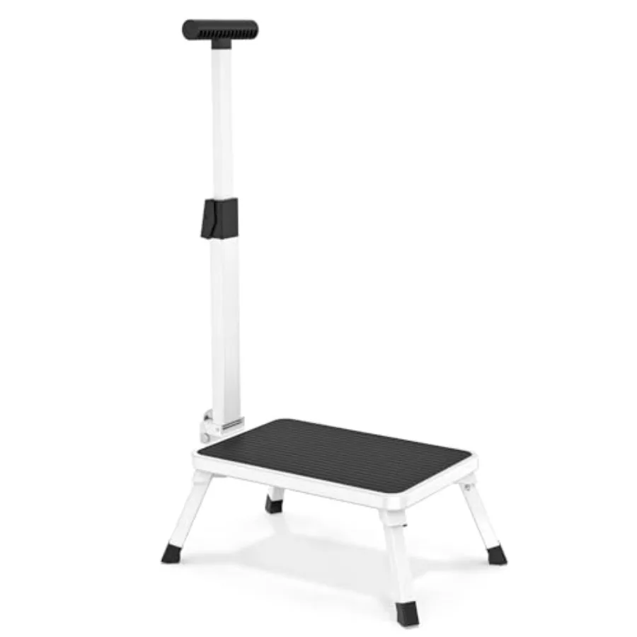 

Step Stools for Adults Step Stool with Handle for Elderly Seniors Stepping Stool with Non-Slip Step Platform Metal Stool in Kit
