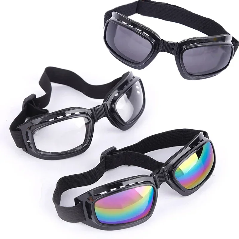 Outdoor Sports Riding Sunglasses Folding Sunglasses Motorcycle Goggles Ski Goggles Windshield Goggles Vintage Windscreen Glasses