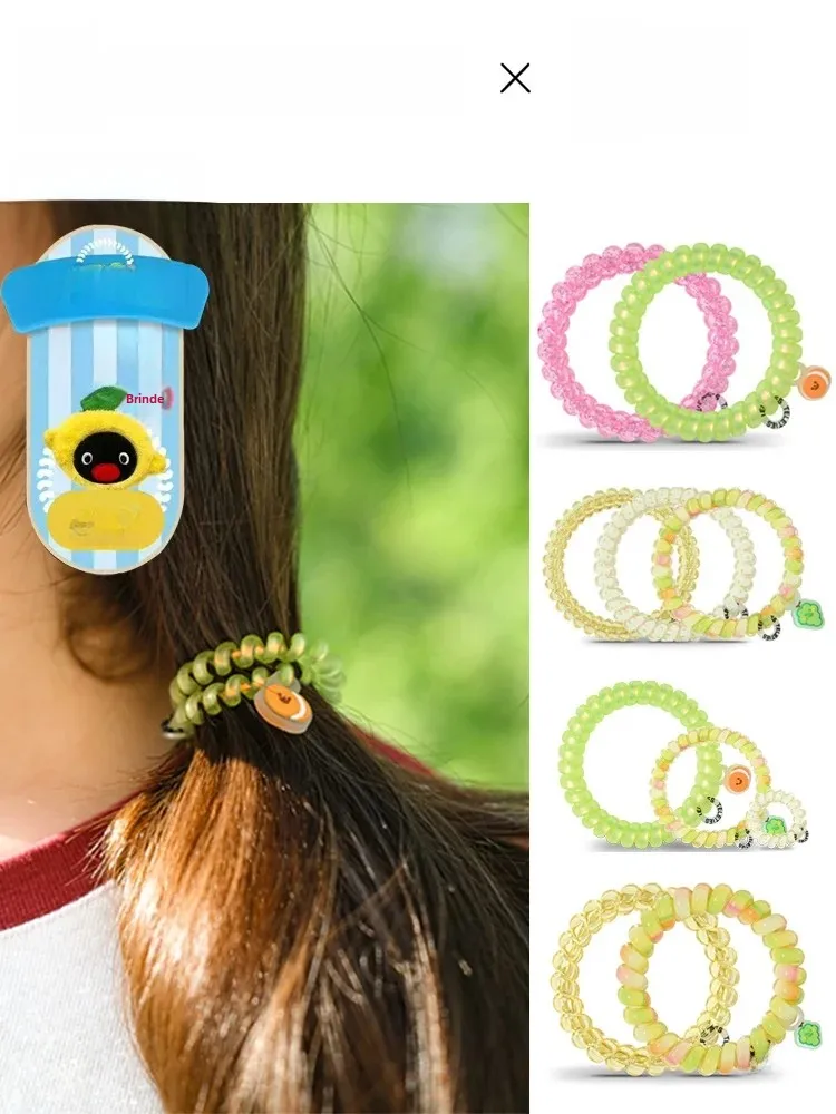 teleties-コラボレーションシリーズ-電話線ヘアゴム-ペンダント-限定版-tielie-ヘアアクセサリー-ファッショナブルなジュエリー