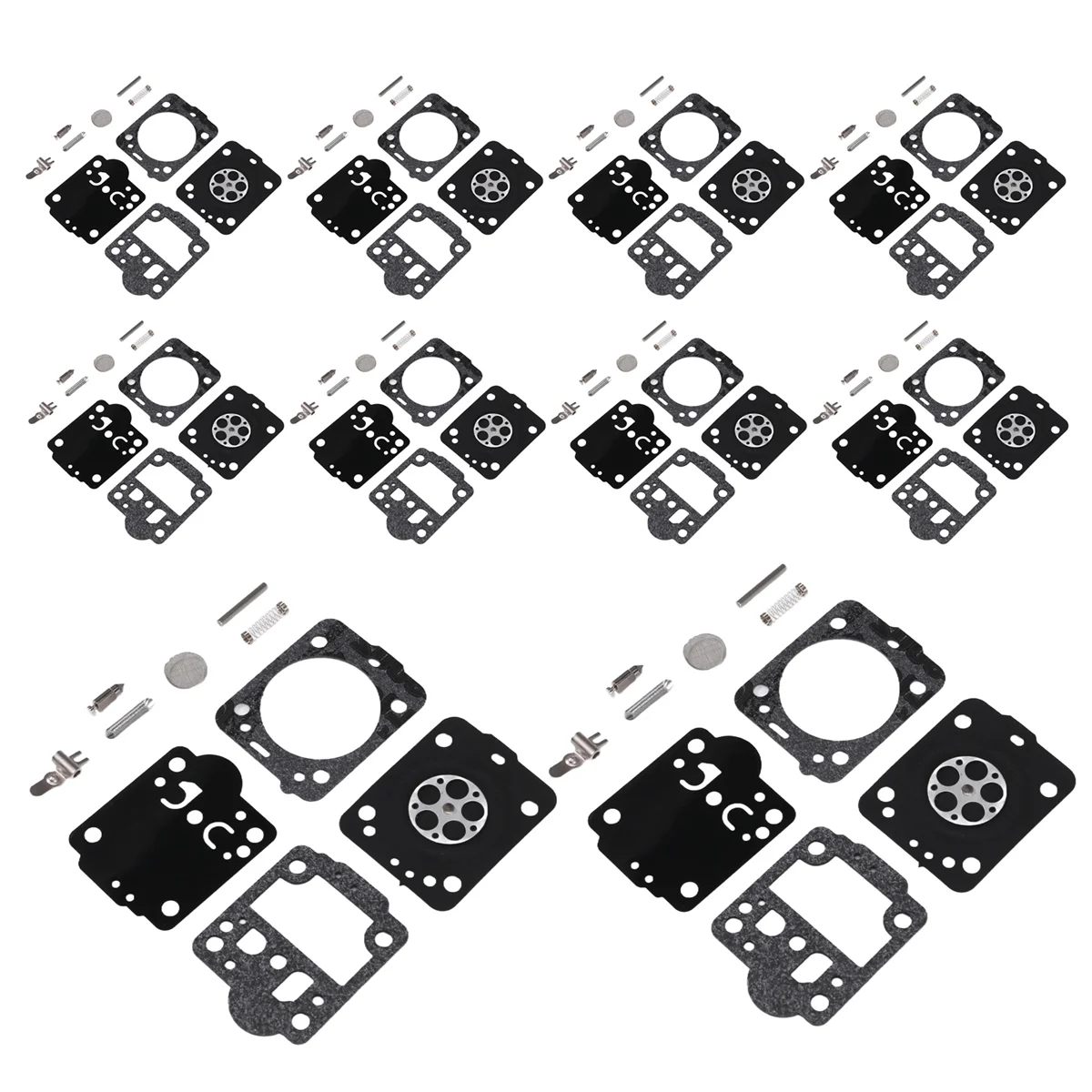 Juego de 10 carburadores para HUSQVARNA 240 236 235 435 E JONSERED CS2238 CS2234 ZAMA RB149, juego de diafragmas RB 149