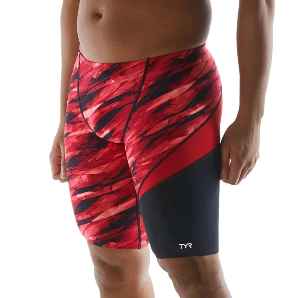 Summer Mens Swimwear Training Swim Shorts Trunks Beach Tight Swimming Pants Swimsuits Jammer Running Sports Surf Shorts Trunks