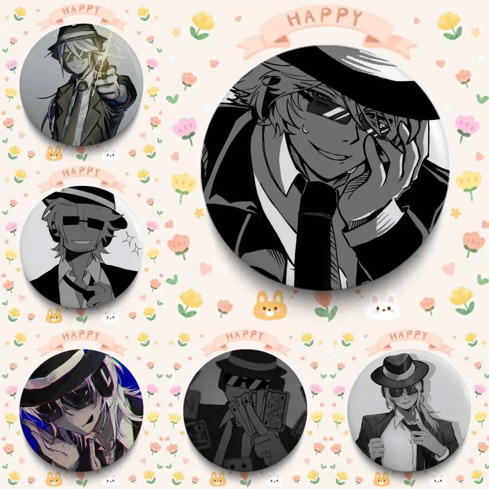 1PC Hot Anime F-ForsakenS Chance Badges Button Round Creative Pin Brooch Badge Bag Decor Accessories Fans Collect Friends Gifts