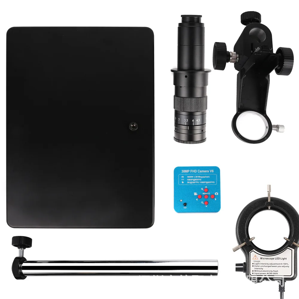 NEW Yizhan HD 38 Million Pixel Industrial Electron Microscope for HD-MI Digital Camera Magnifier for Inspection and Maintenance