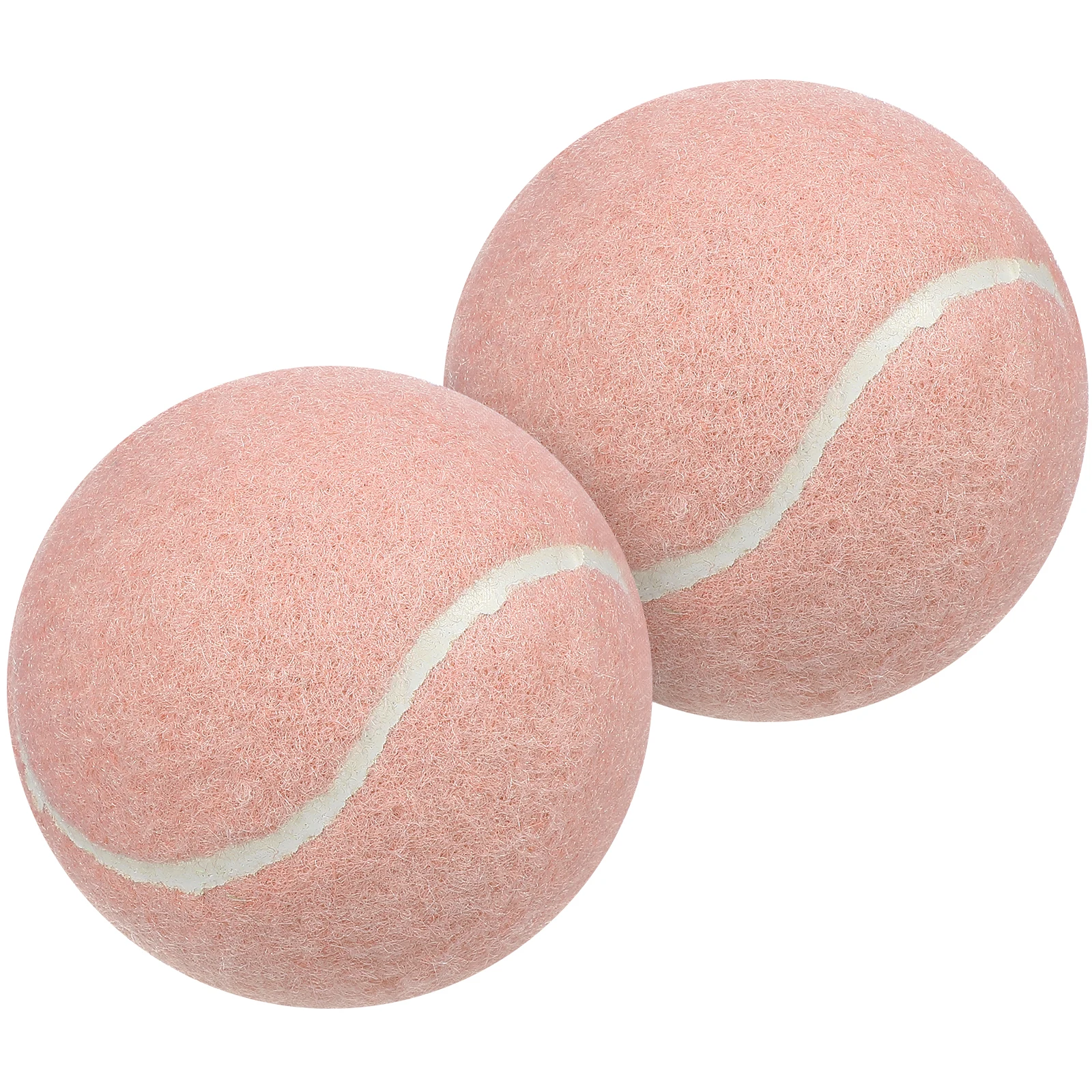 

2 Pcs Tennis Toys Ball Mini Balls Practice Equipment Kid Pink Accessories Travel