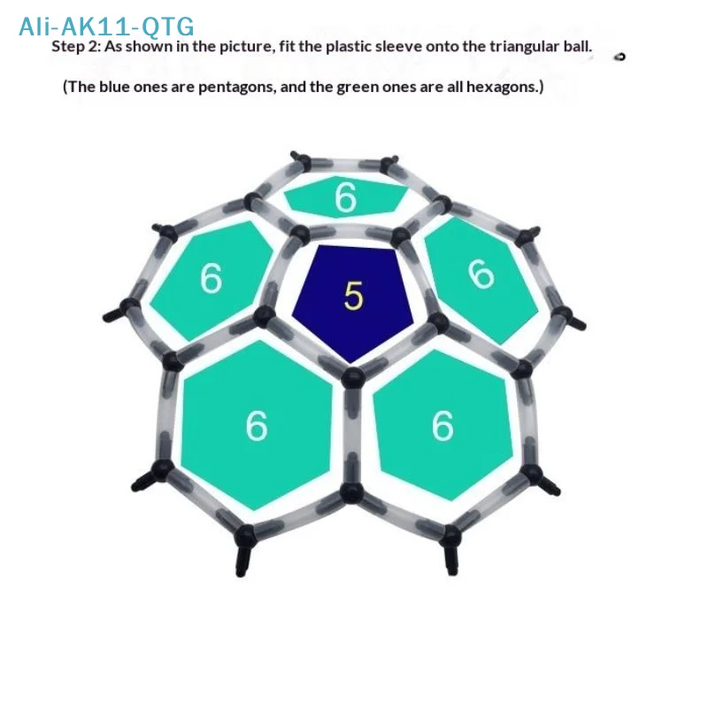 *STEM DIY Tensegrity C60 Fullerence 3D Assemble Stick Structure Physik Experiment Kit Geo Science Educational Gifts For Adults