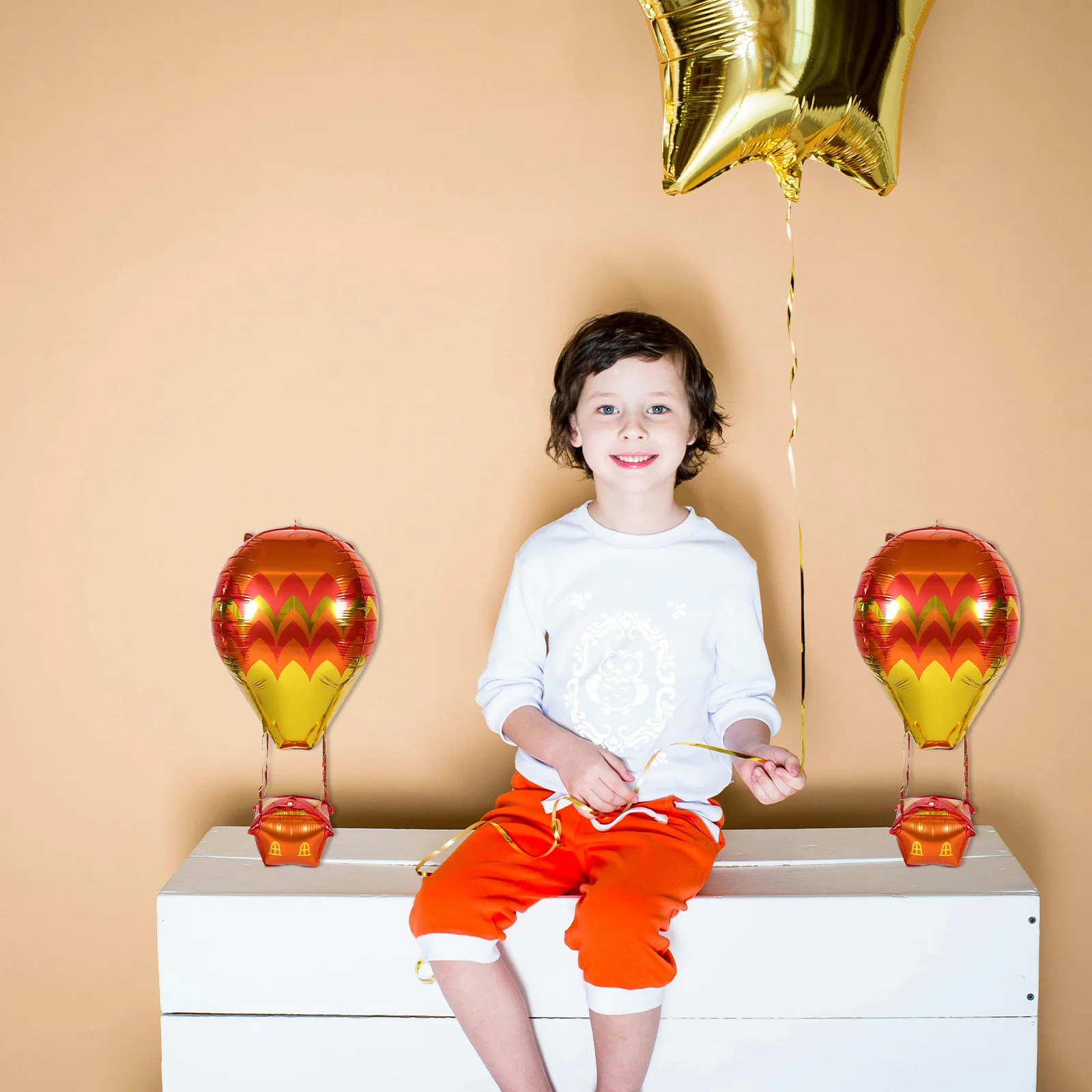 

5Pcs Hanging Hot Air Balloon Party Decorations Creative Layout Props for Birthdays Anniversaries Gatherings Mini Hot Air Balloon