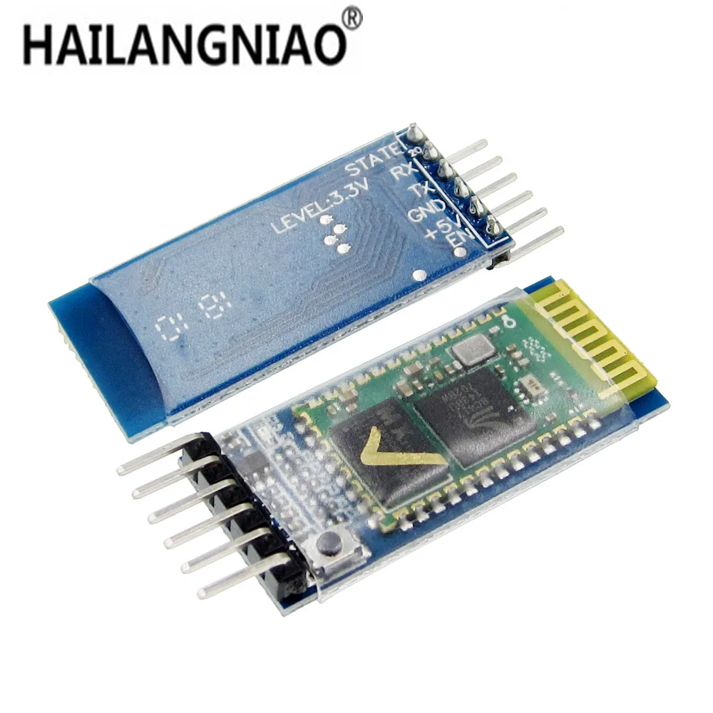 

50 шт./лот HC05 HC-05 JY-MCU антиреверсивный, встроенный последовательный сквозной модуль Bluetooth, HC-05 мастер-подчиненный 6-контактный