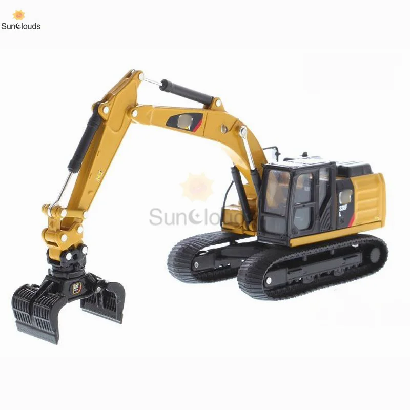 For CATERPILLAR CAT E320F L Hydraulic Excavator Model Toy DM85636 Alloy 1:64 Scale Including 5 Work Tools