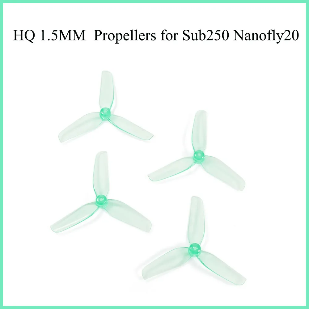 Wałek HQ 1.5MM śmigła 51mm do Sub250 Nanofly20 4 szt. 2 para Prop 3 stylowe ostrza materiał PC do akcesoria RC dron FPV