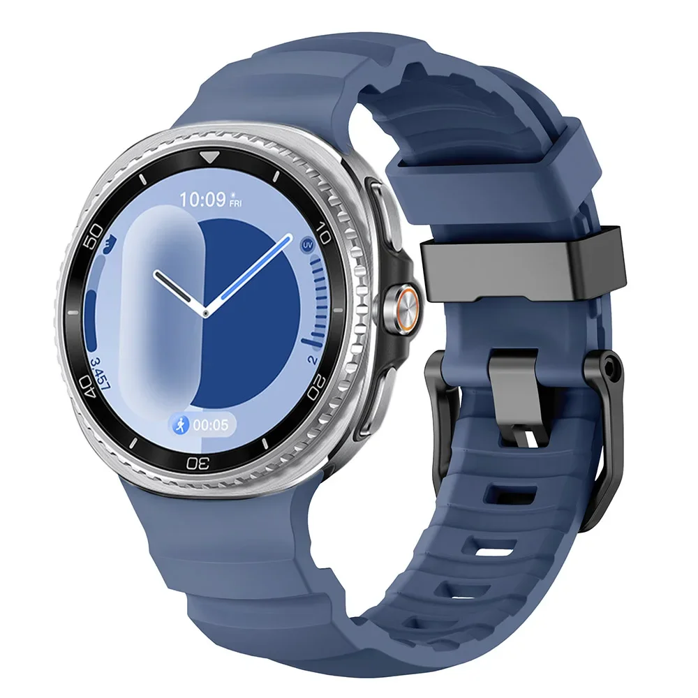 درب سيليكون حزام لساعة سامسونج جالاكسي 8 الكلاسيكية 46 مللي متر الرياضة سوار معصمه لساعة جالاكسي 8 44 مللي متر 40 مللي متر الفرقة الأصلية