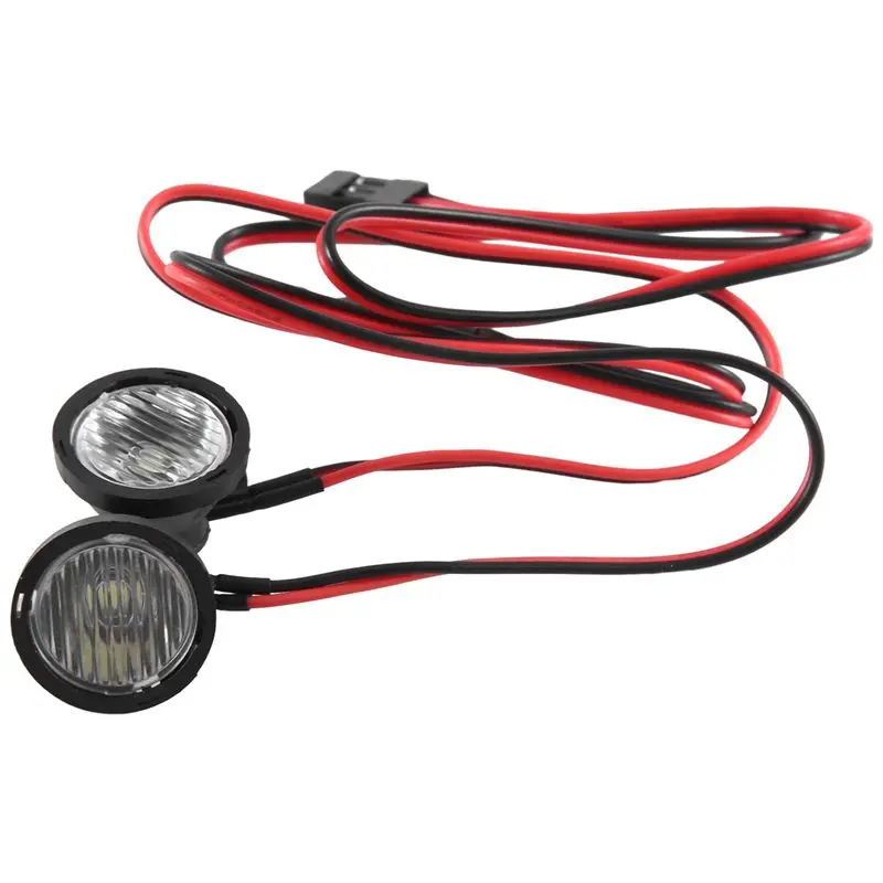 ABJL 4PCS LED Lights Bright Headlights Spotlight for 1/10 RC Crawler Car TRX4 TRX6 Axial SCX10 90046 Wraith RR10 VS4-10 Upgrade
