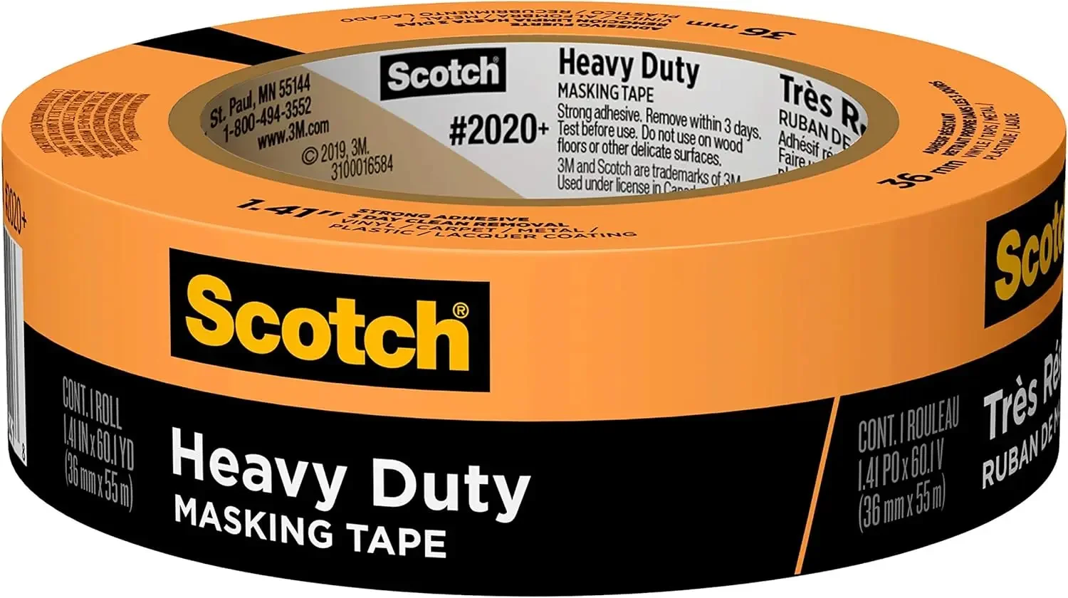 2020+-36EP4 Heavy Duty Masking Tape, 1.41