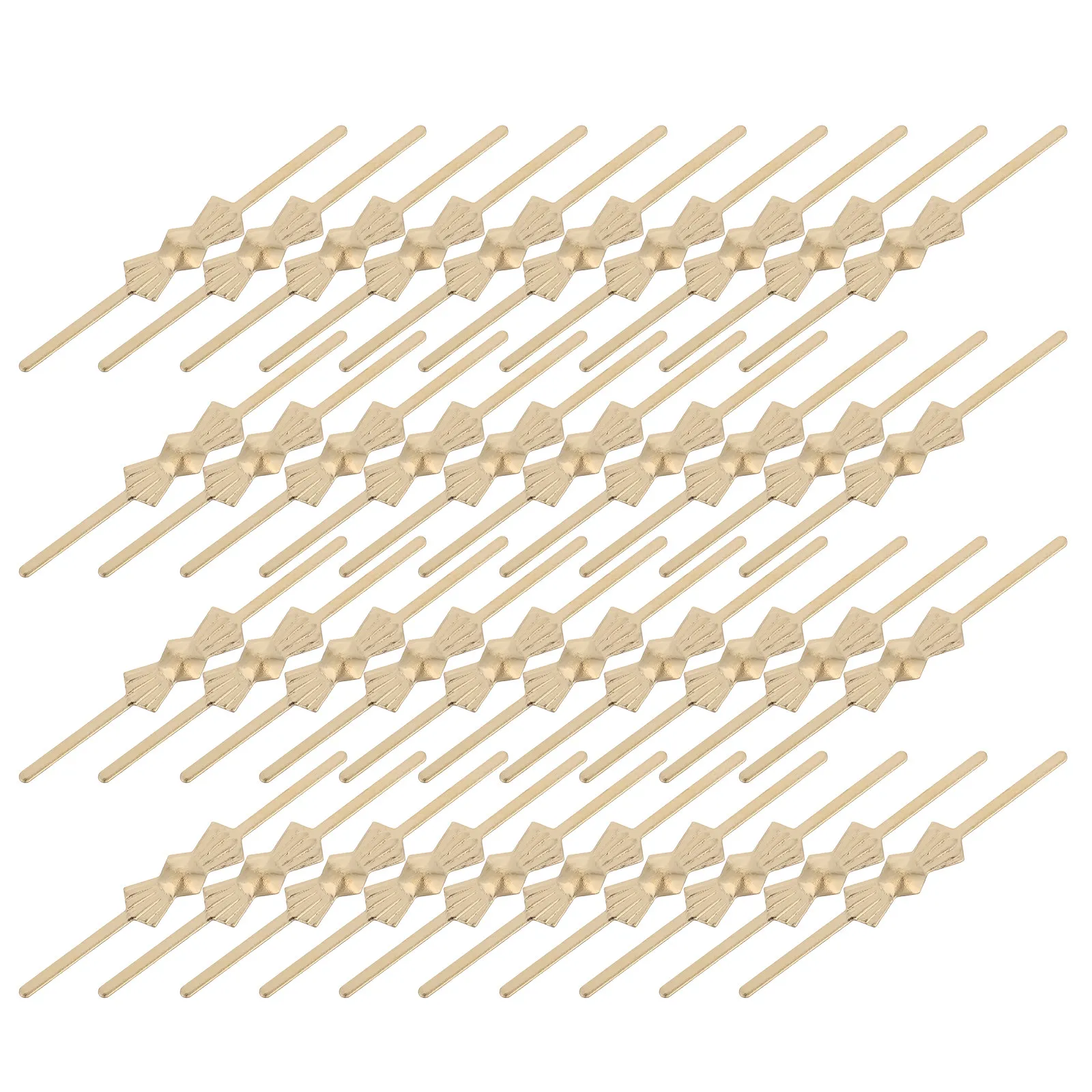 100Pcs Crystal Bow Tie Chandelier Connectors Elegant Metal Butterfly Clips Stable Replacement Parts for Hanging Lamp Decoration