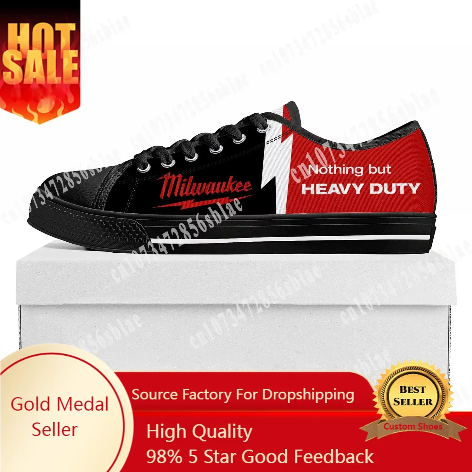 

M-MilwaukeeS Tool Low Top Sneakers Womens Mens Teenager High Quality Sneaker Canvas Casual Custom Made Shoes Customize Shoe