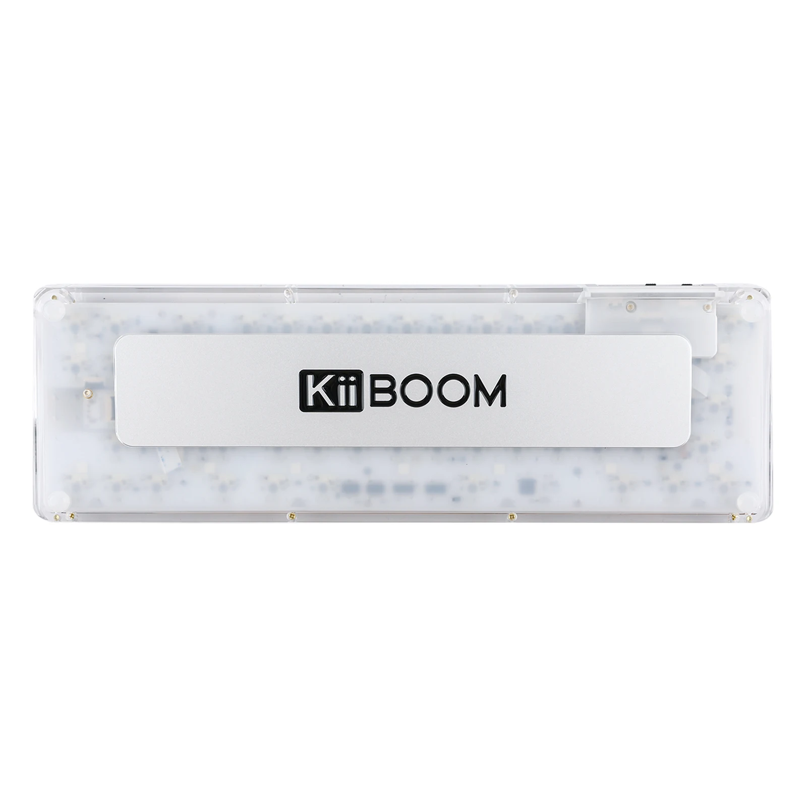 KiiBOOM Phantom 64 60% Hot-Swap Bluetooth 5.0/2.4GHz/Type-C Wired Transparent Gasket-Mounted Mechanical Keyboard with LCD Screen