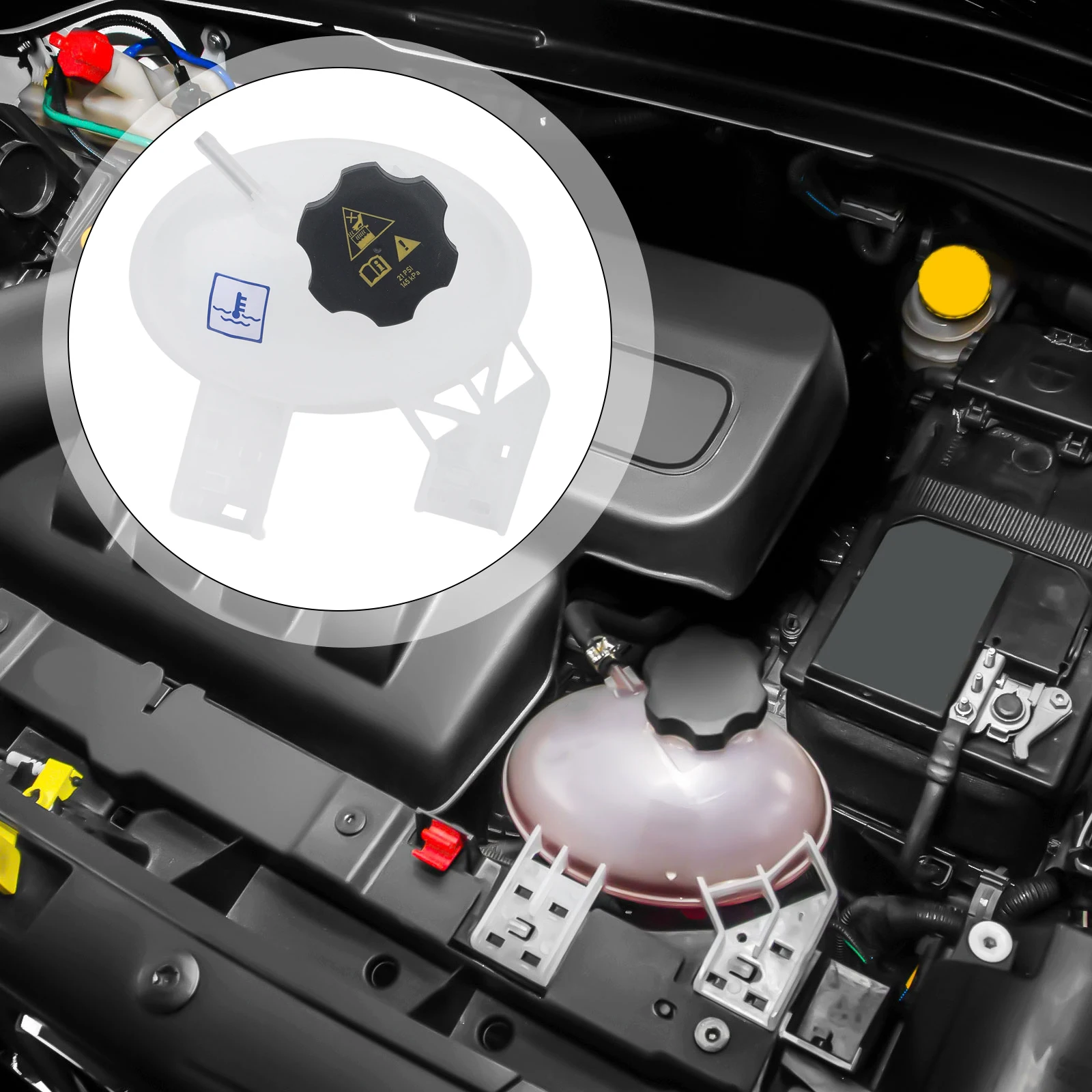 1pcs Coolant Reservoir Radiator Expansion Tank For Jeep For Compass 1 Piece Compatible With 68289857AA 68327756AA 53331946 Parts