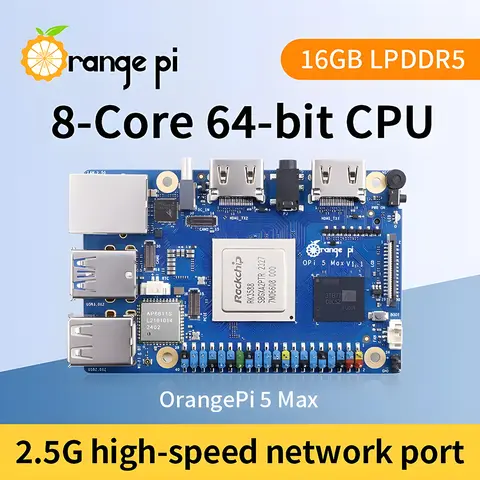 Orange Pi 5 Max 4/8/16GB RAM LPDDR5 Rockchip RK3588 개발 보드 M.2 PCIE 2.5G LAN WiFi + BT OrangePi 5 MAX 단일 보드 Best5 Orange Pi 5 Max 4/8/16GB RAM LPDDR5 Rockchip RK3588 개발 보드 M.2 PCIE 2.5G LAN WiFi + BT OrangePi 5 MAX 단일 보드 Best5