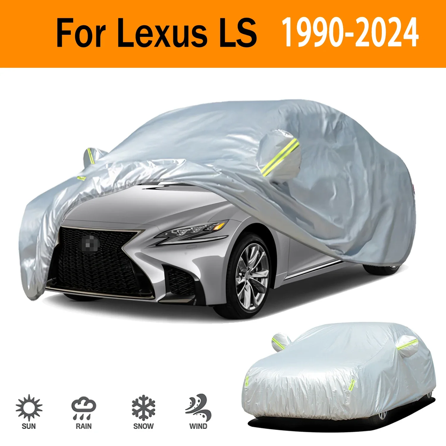 

For Lexus LS Outdoor Protection Full Car Covers Snow Cover Sunshade Waterproof Dustproof Exterior Car accessories